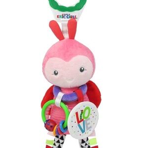 World of Eric Carle Pink Ladybug Plush Activity Toy with Rings